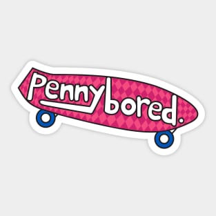 pennybored. logo 2 Sticker